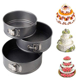 Set of 3 Nonstick Round Shape Cake Mould Cake Pan for Baking Cake at home
