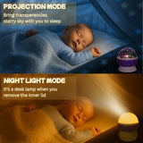 Night Light Star Lamp Starry Sky Projector | 360° Rotating LED Star Light Lamp With Multicolor Projection | Perfect Table Night Lamp Gift For Babies And Children (Random Color)