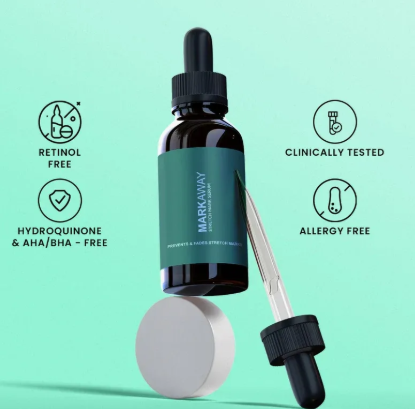 Markaway Stretch Mark Serum – Herbal Formula For Hydration, Toning & Dark Spot Correction (30ml)