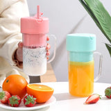 Professional Mini Juicer | USB Electric Portable Blender & Smoothie Maker | Stainless Steel Fruit Extractor with Straw